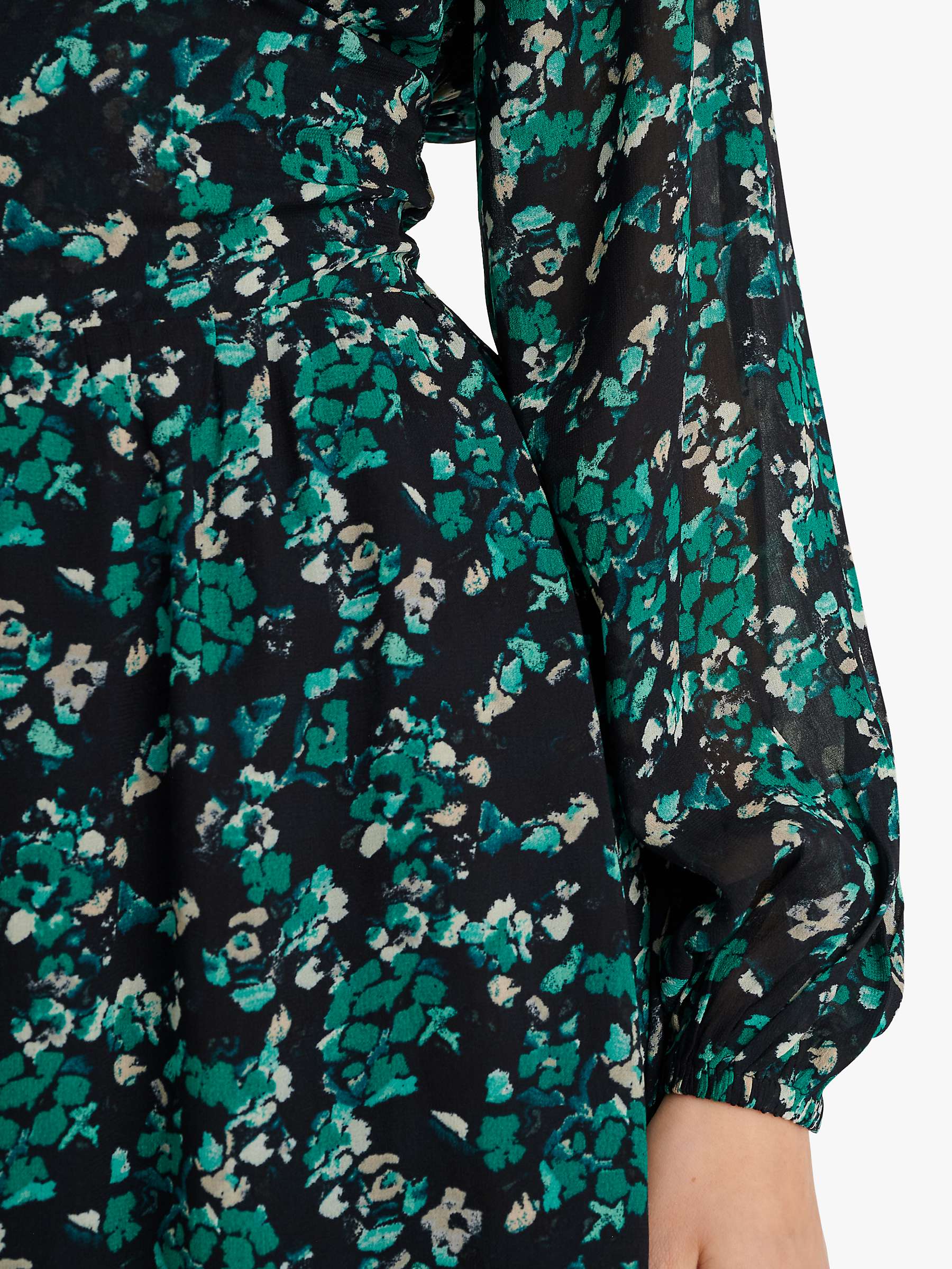 Buy InWear Kirstie Painterly Print Mini Dress, Green Online at johnlewis.com