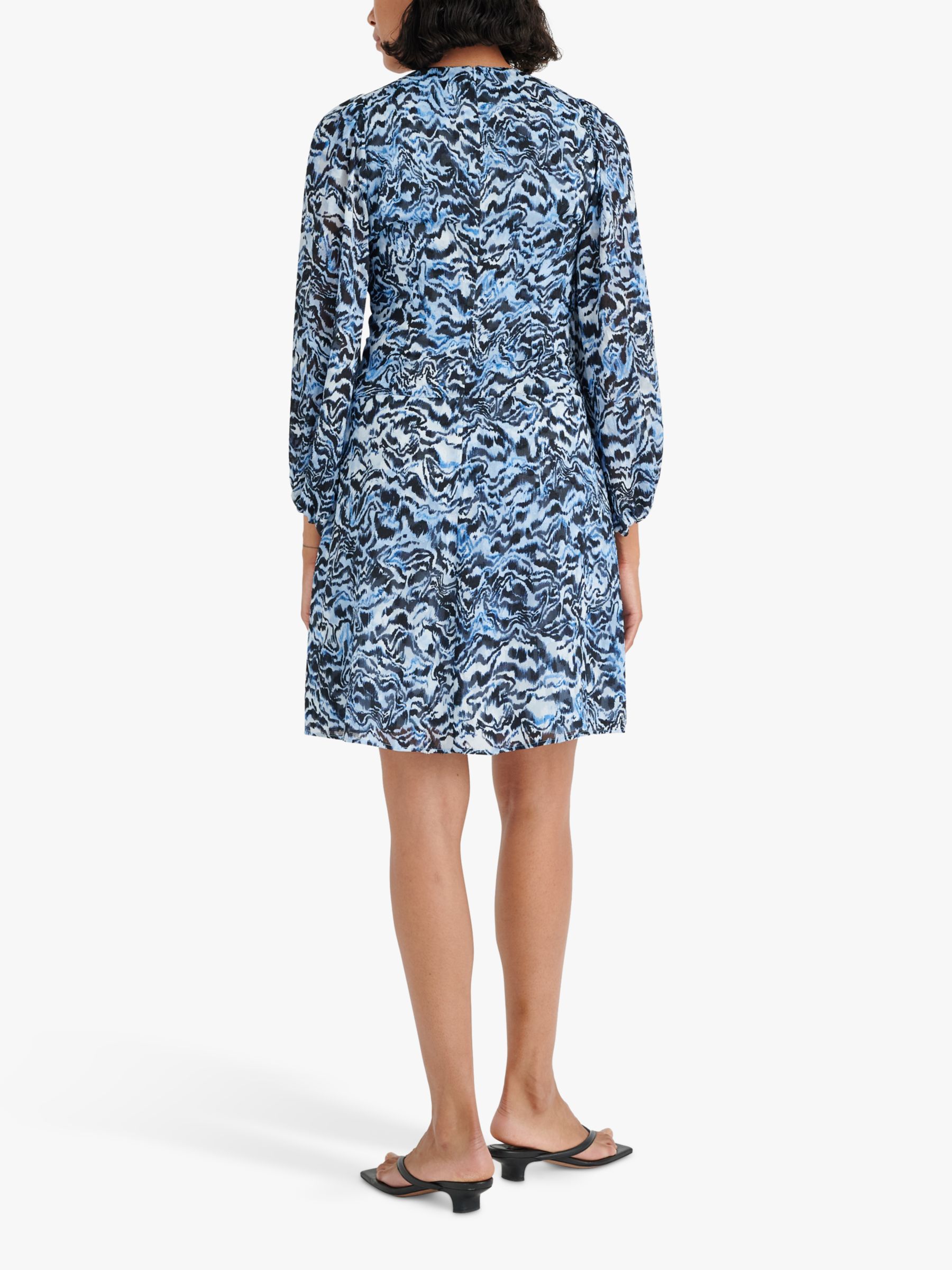 Buy InWear Kasira Abstract Print Mini Dress, Blue Bark Online at johnlewis.com