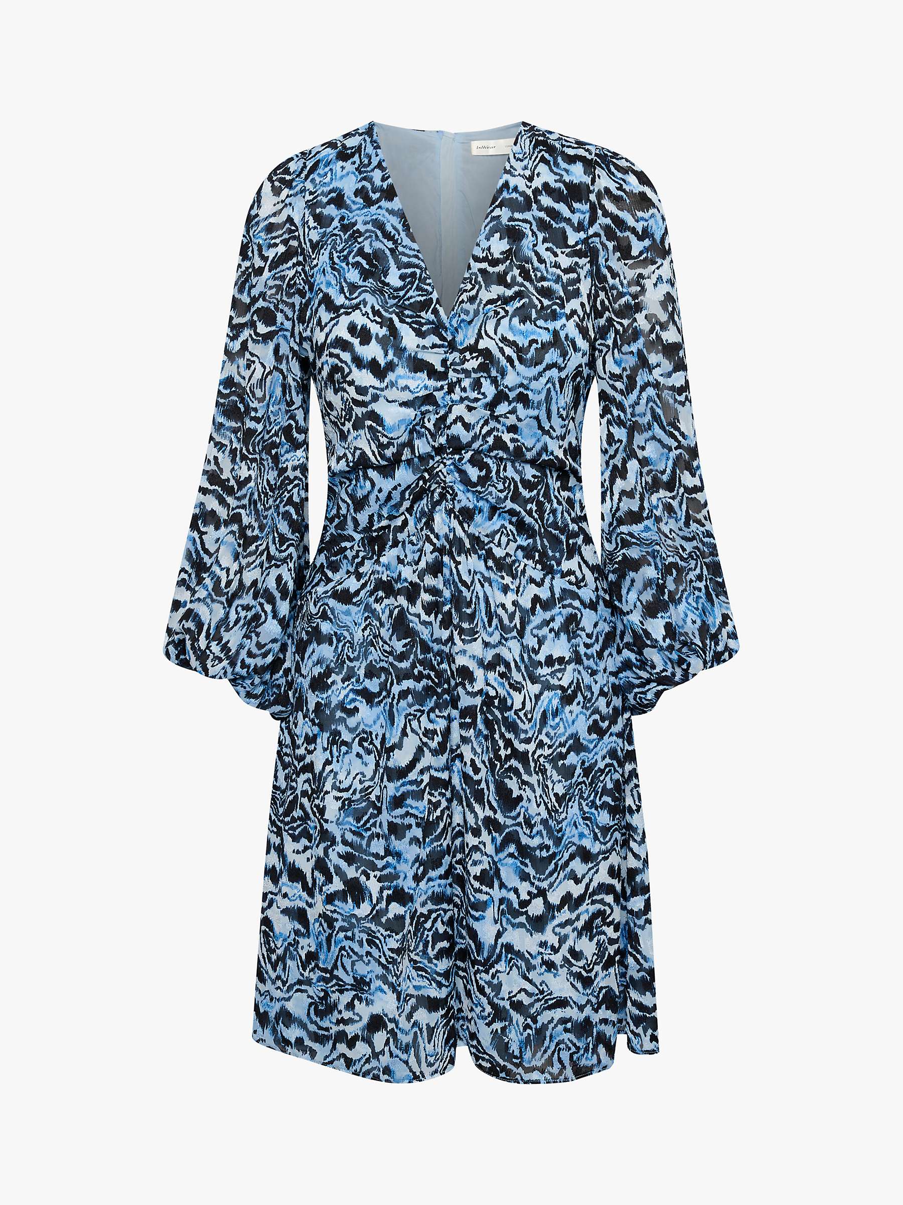 Buy InWear Kasira Abstract Print Mini Dress, Blue Bark Online at johnlewis.com