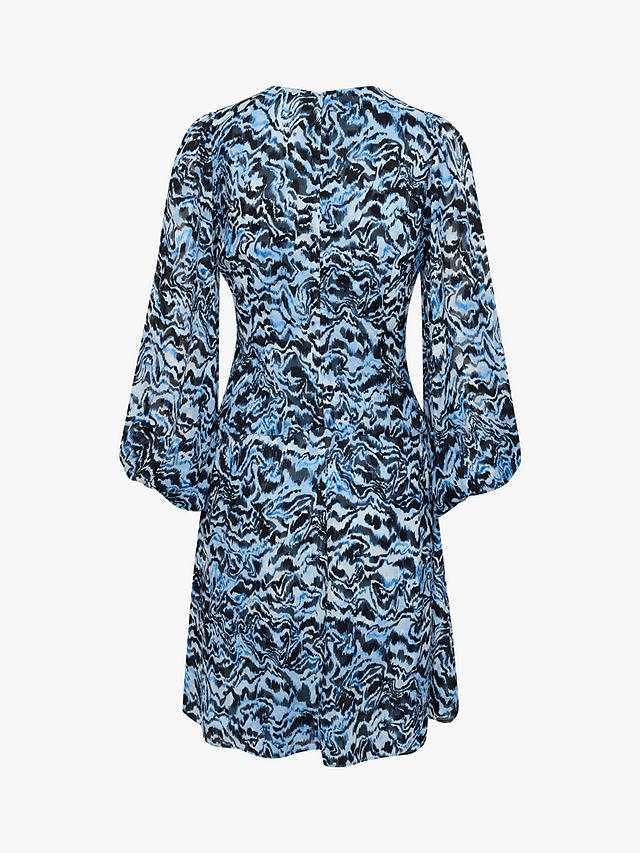 InWear Kasira Abstract Print Mini Dress, Blue Bark