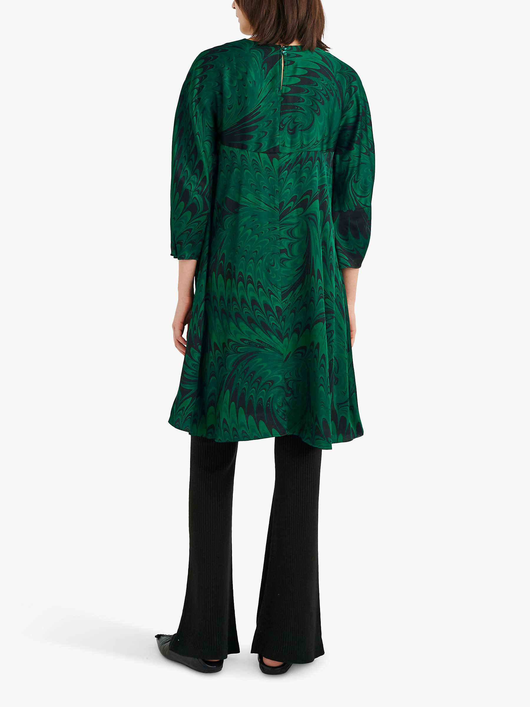 Buy InWear Kanta Peacock Print Dress, Green Online at johnlewis.com