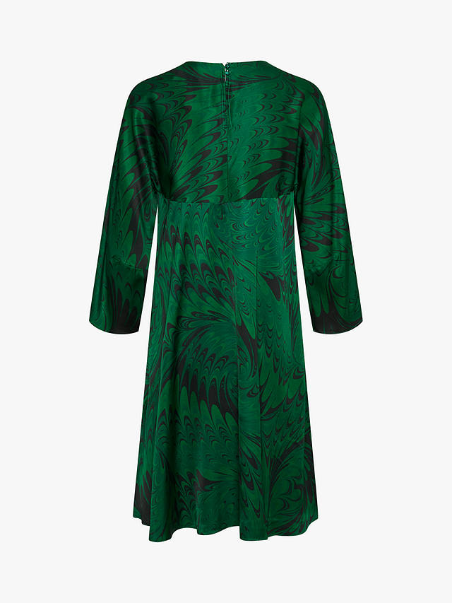 InWear Kanta Peacock Print Dress, Green