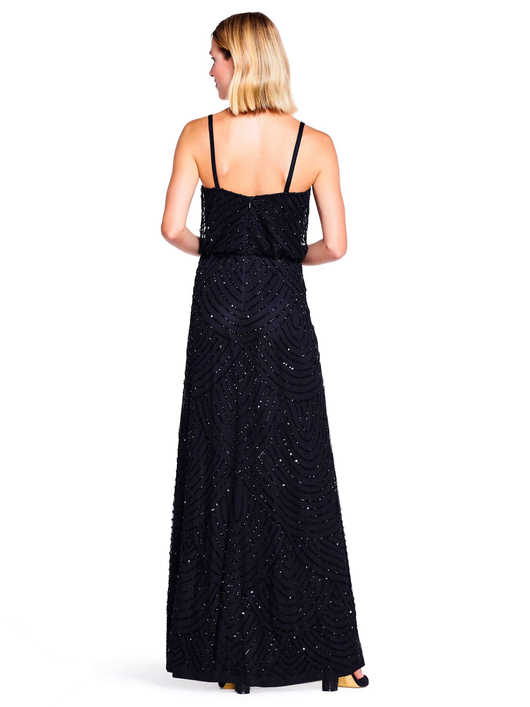 Buy Adrianna Papell Sleeveless Blouson Beaded Gown Online at johnlewis.com
