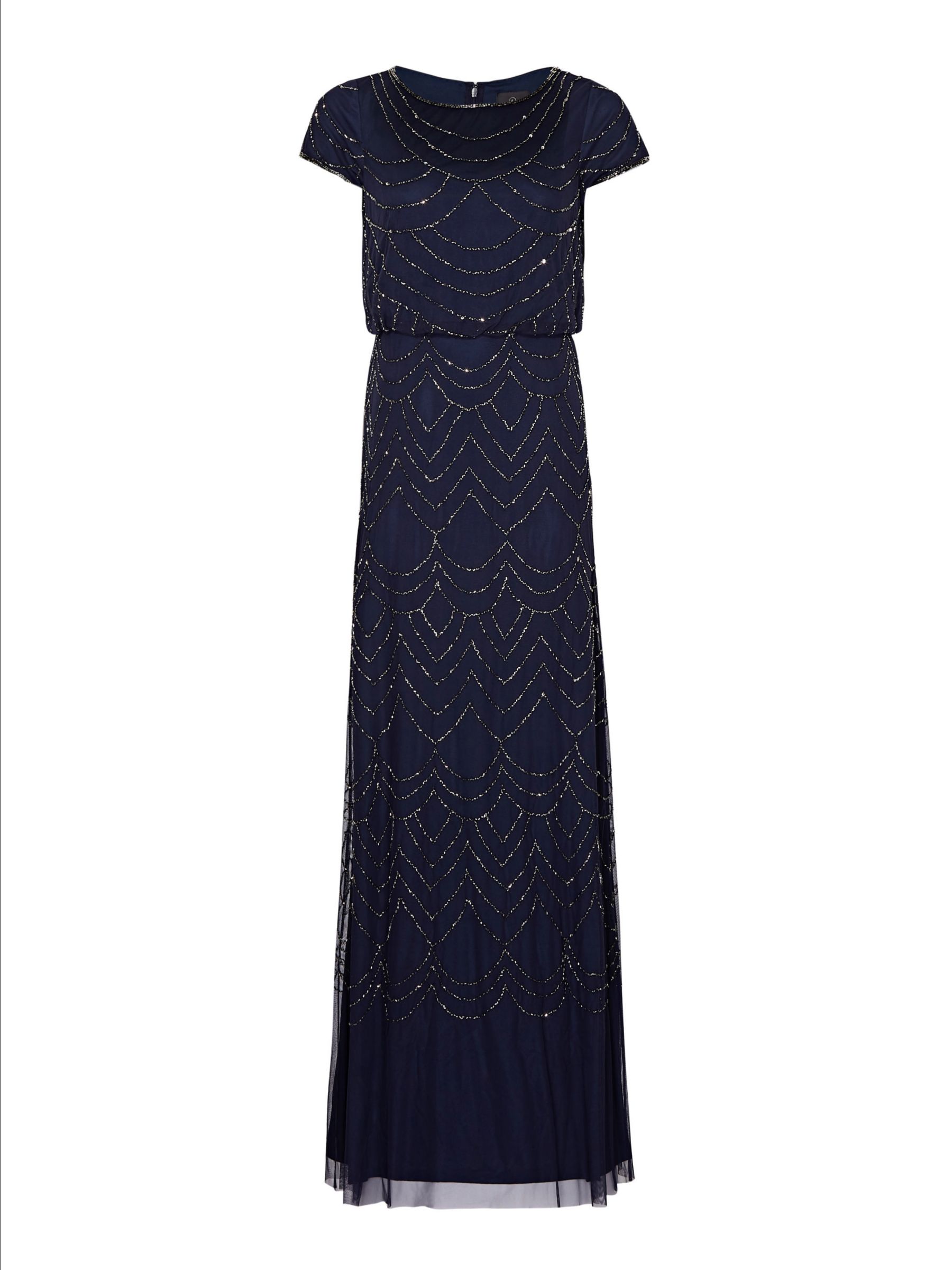 Buy Adrianna Papell Blouson Beaded Evening Maxi Dress Online at johnlewis.com