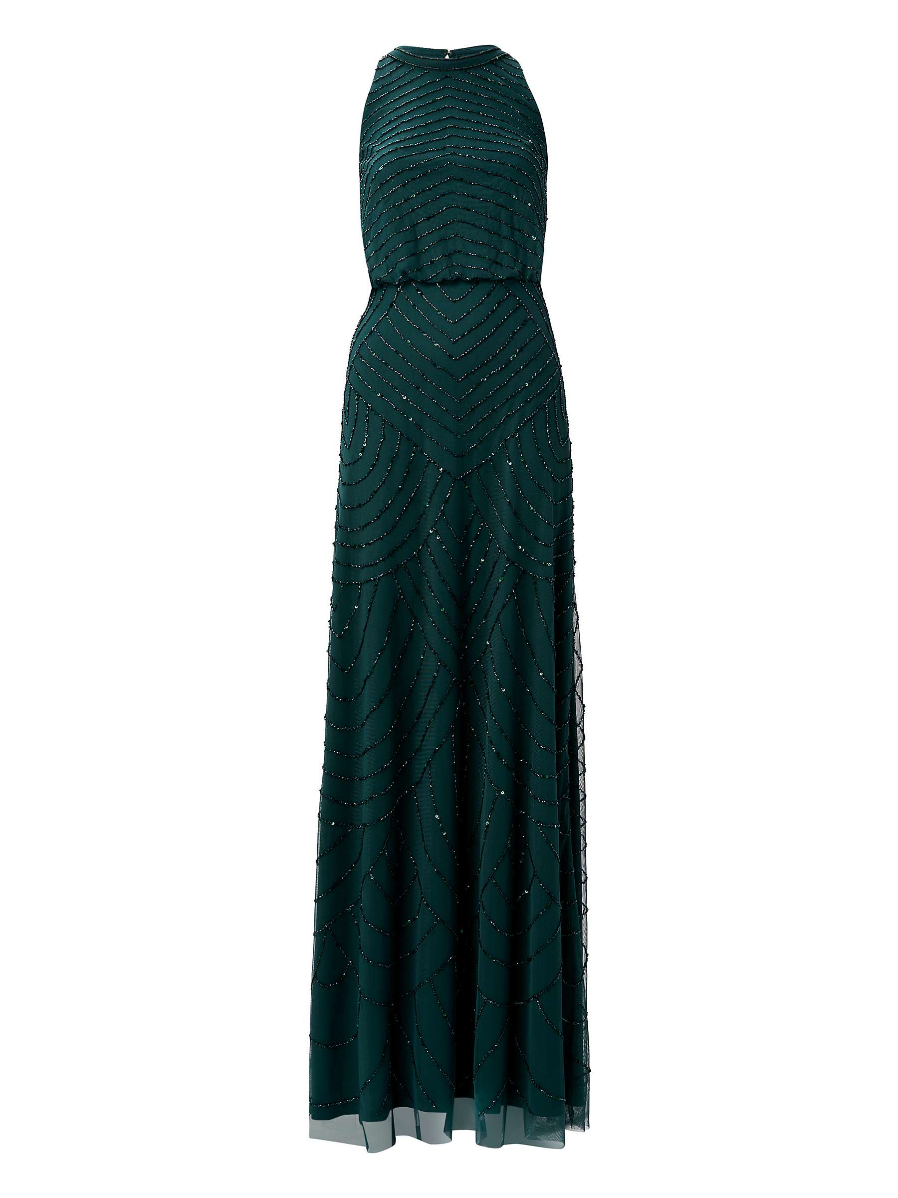 Buy Adrianna Papell Beaded Halter Neck Evening Maxi Dress Online at johnlewis.com