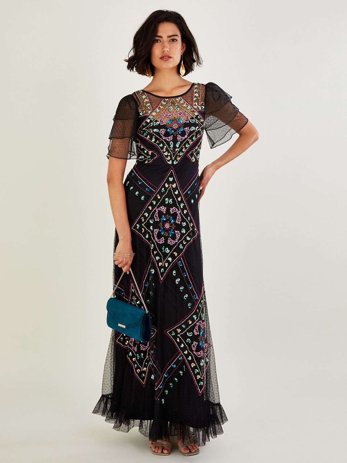 Petite Black Maxi Dress | John Lewis & Partners