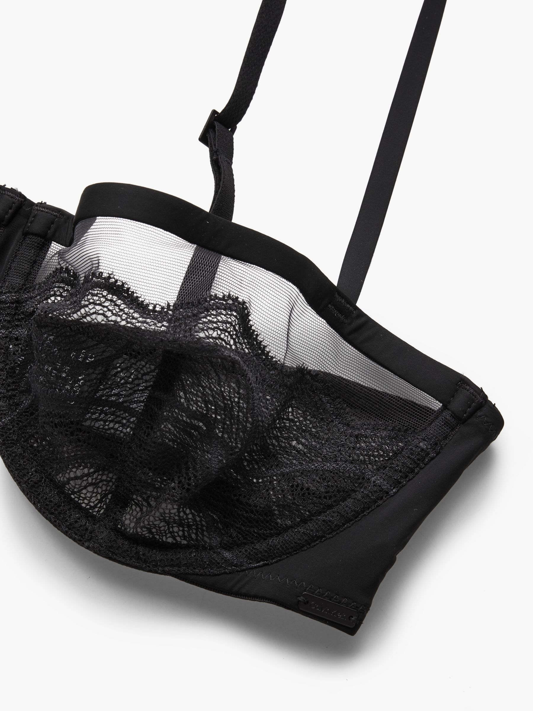 Calvin Klein Graphic Lace Balconette Bra, Black, 30B