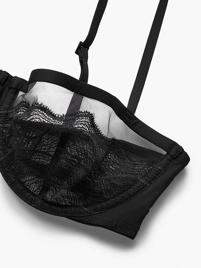 Calvin Klein Graphic Lace Balconette Bra, Black