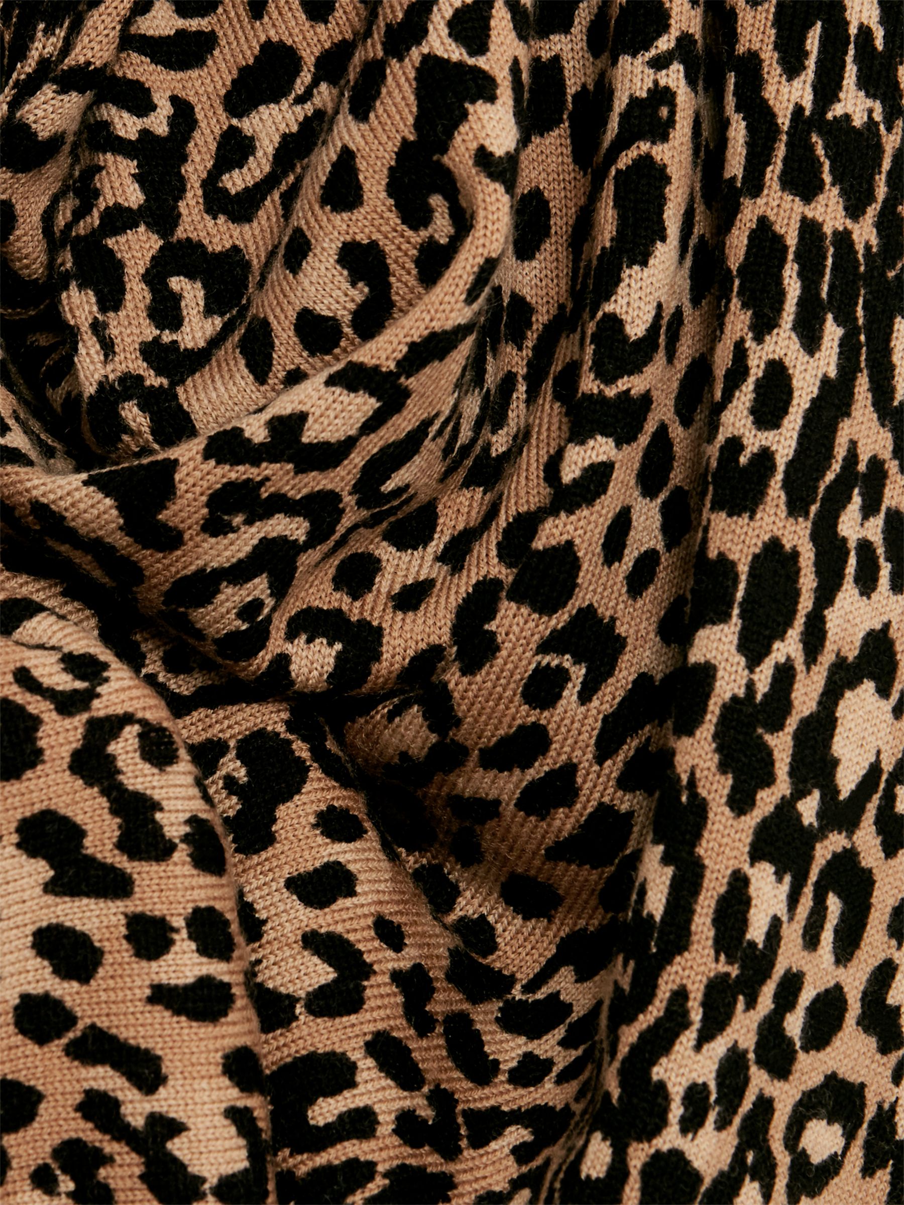 Buy Hobbs Katherine Wool Leopard Print Jumper, Brown Online at johnlewis.com