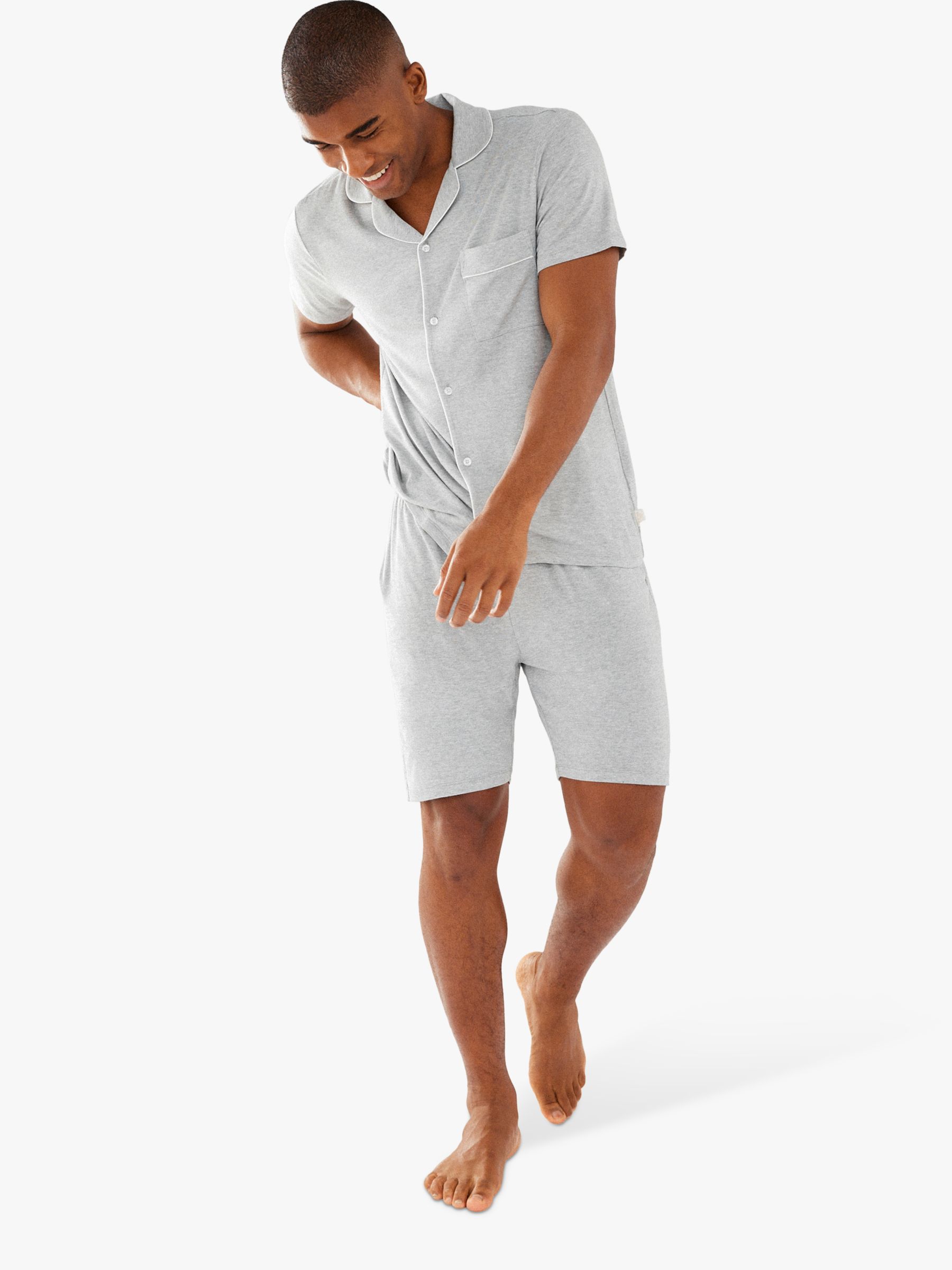 Buy Chelsea Peers Plain Piped Short Shirt Pyjama Set Online at johnlewis.com