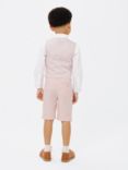John Lewis Heirloom Collection Kids' Textured Linen Blend Waistcoat