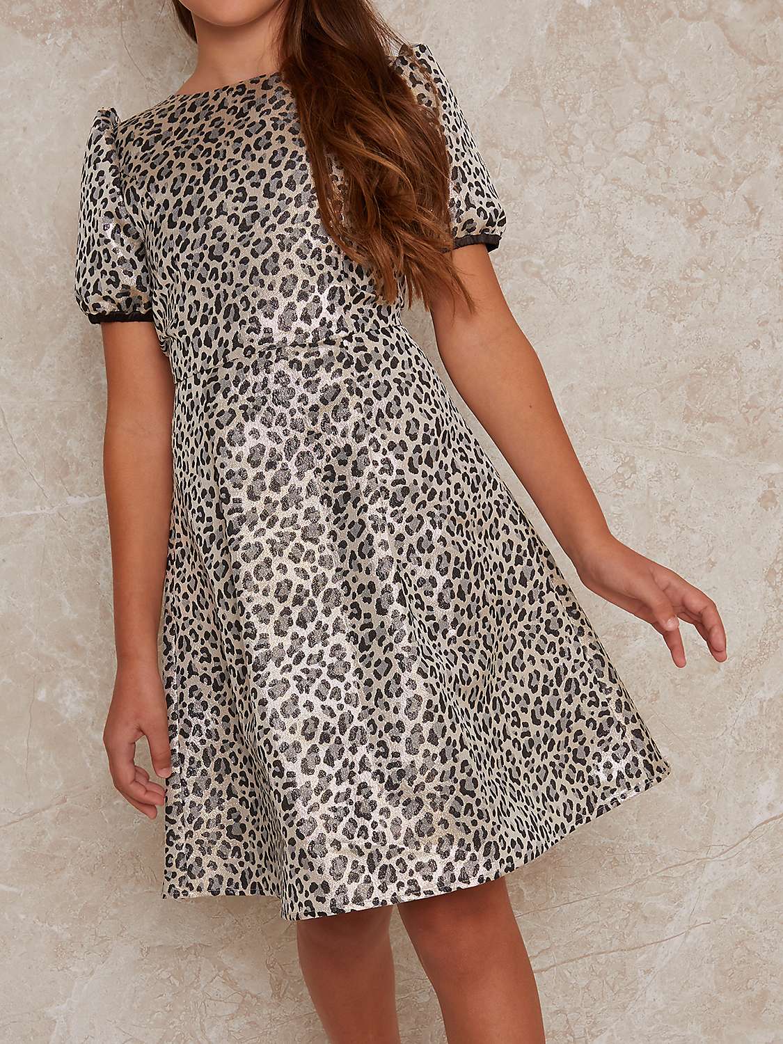 Buy Chi Chi London Kids' Leopard Dress, Multi Online at johnlewis.com