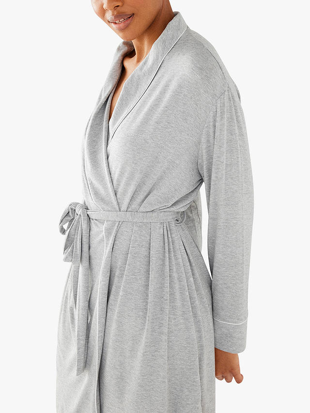 Chelsea Peers Modal Dressing Gown, Grey