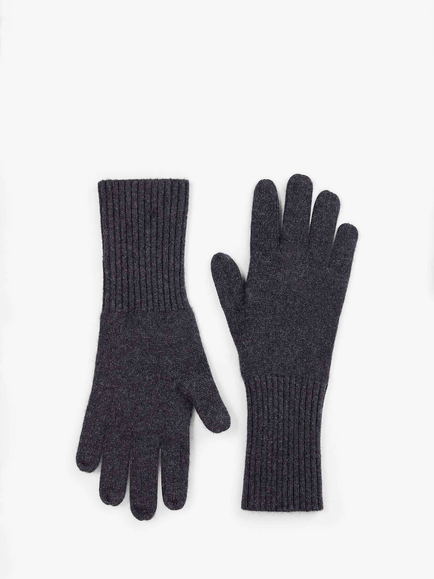 Buy HUSH Cashmere Gloves, Charcoal Marl Online at johnlewis.com