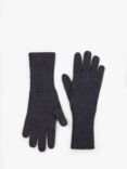hush Cashmere Gloves, Charcoal Marl