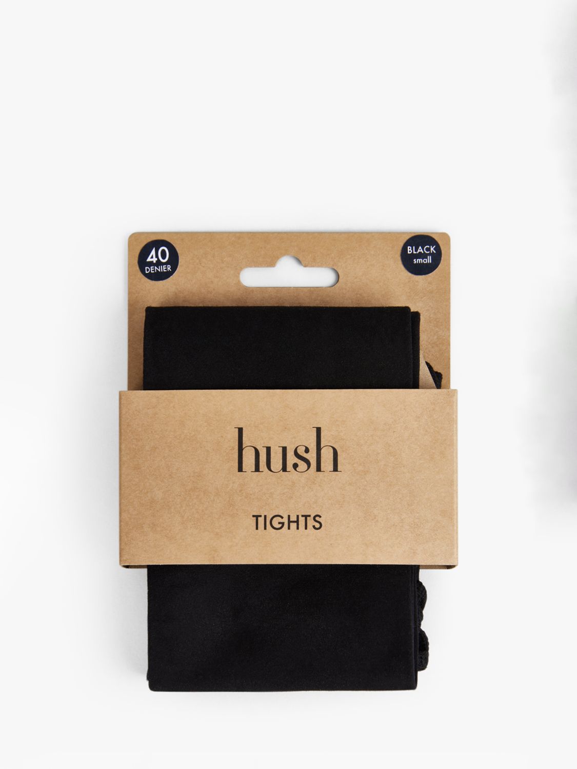 hush 40 Denier Tights, Black at John Lewis & Partners