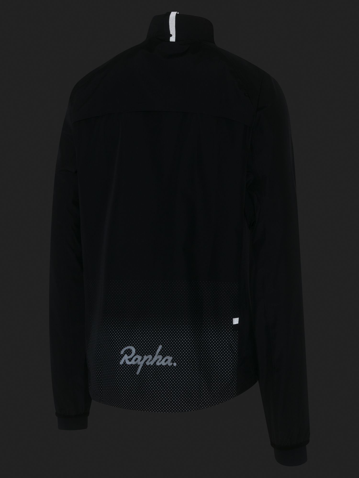 Rapha Commuter Men's Waterproof Cycling Jacket, Black/Silver, S