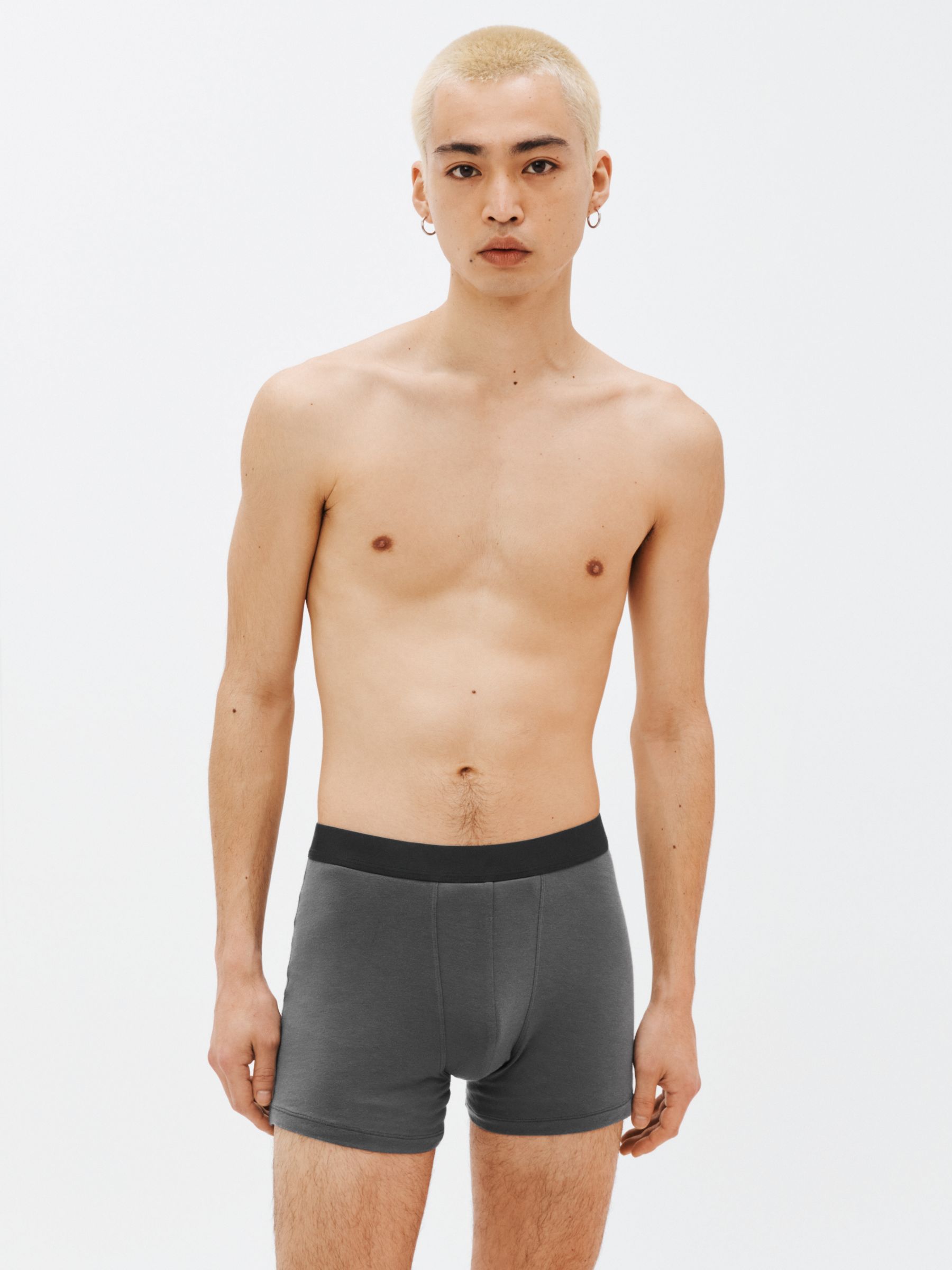 Calvin Klein Men's Ultra Soft Modal Trunk, Heather Grey, Large
