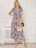 Jolie Moi Gillian Floral Maxi Dress, Royal Blue