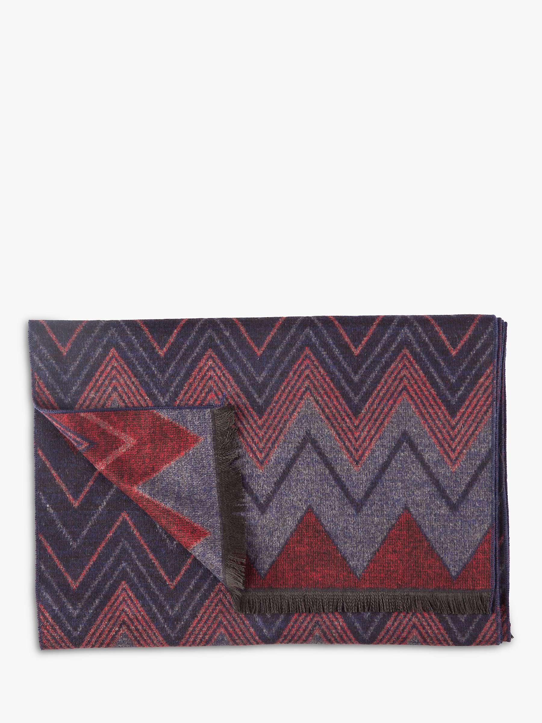 Buy Swole Panda ZigZag Bamboo Scarf, Red/Blue Online at johnlewis.com