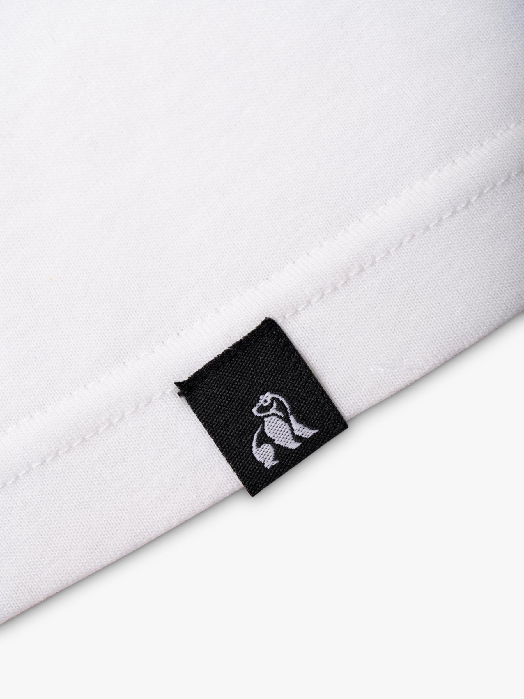 Swole Panda Refibra Short Sleeve Polo Shirt, White at John Lewis & Partners