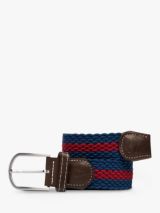 John Lewis 35mm Woven Belt, Blue/Multi at John Lewis & Partners