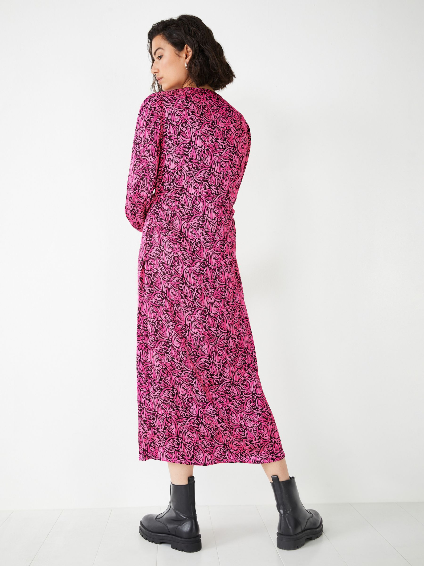 Buy HUSH Lucia Butterfly Floral Print Midi Dress Online at johnlewis.com