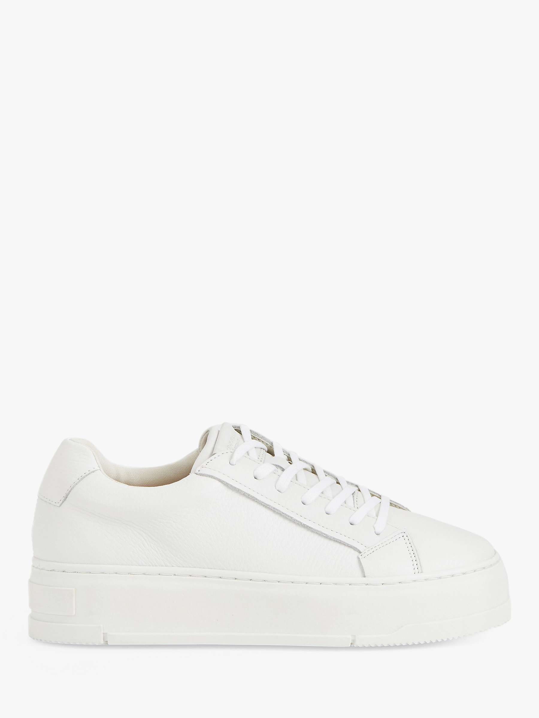 Buy Vagabond Shoemakers Judy Leather Trainers, White Online at johnlewis.com