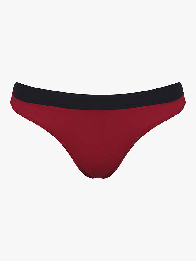 Davy J The Active Bikini Briefs, Red/Black