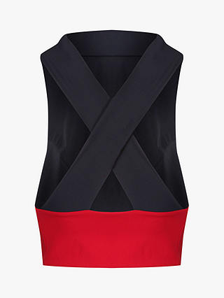 Davy J The Reversible Crop Top, Red/Black