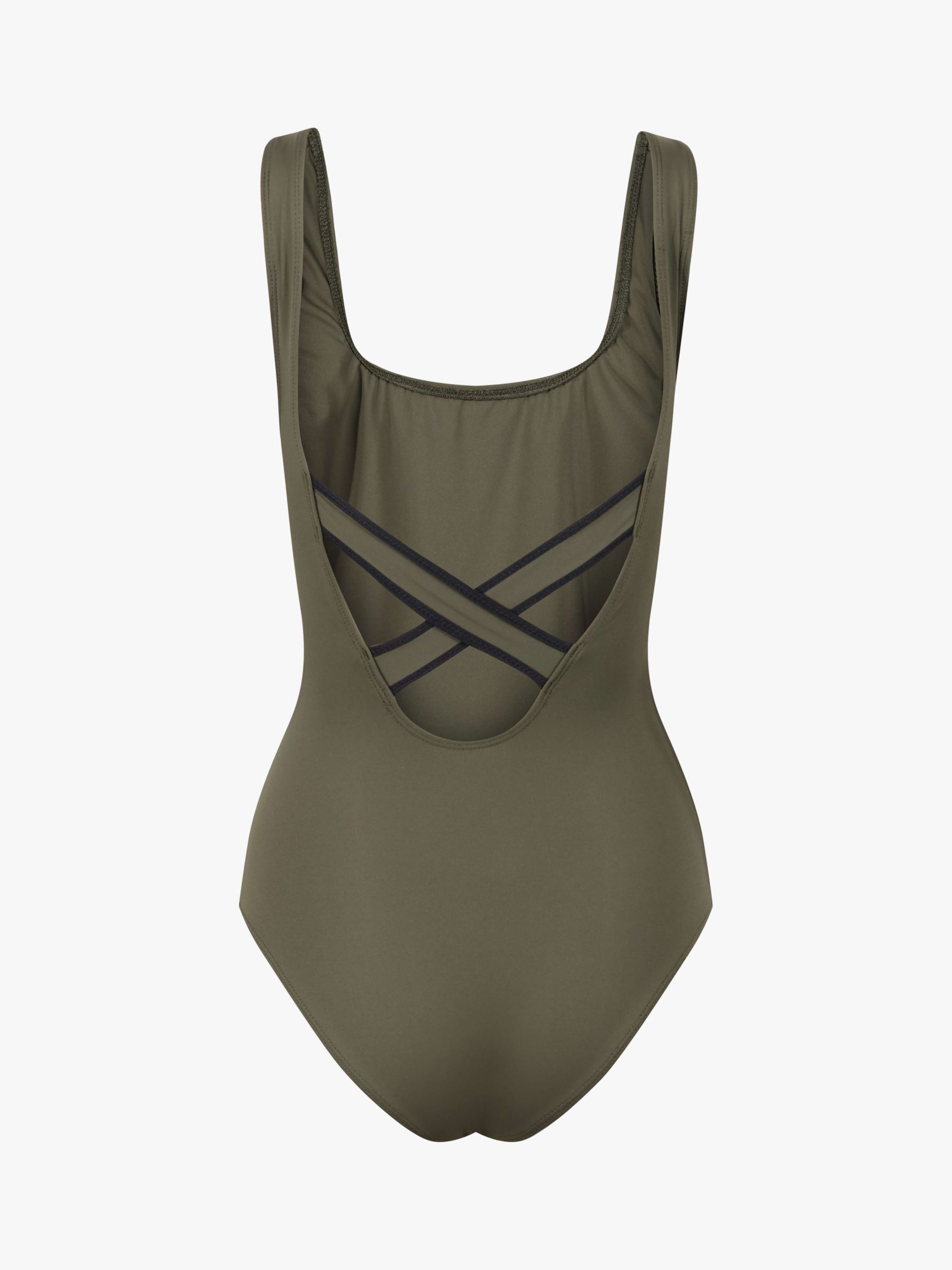 Davy J The Classic Crossback Swimsuit, Olive, 6-8