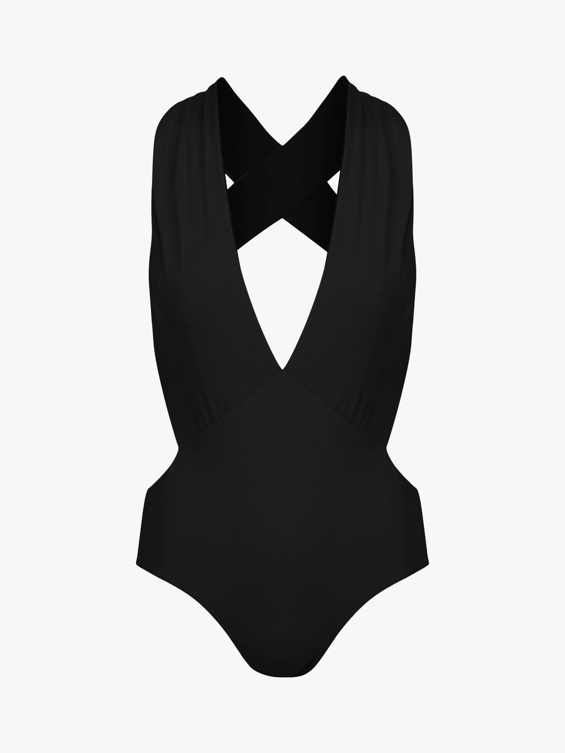 Davy J The Statement Cut Out Swimsuit, Black, 8-10