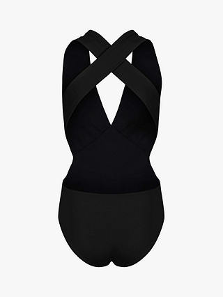 Davy J The Statement Cut Out Swimsuit, Black