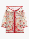 John Lewis ANYDAY Baby Floral Shower Resistant Rain Jacket, Clear