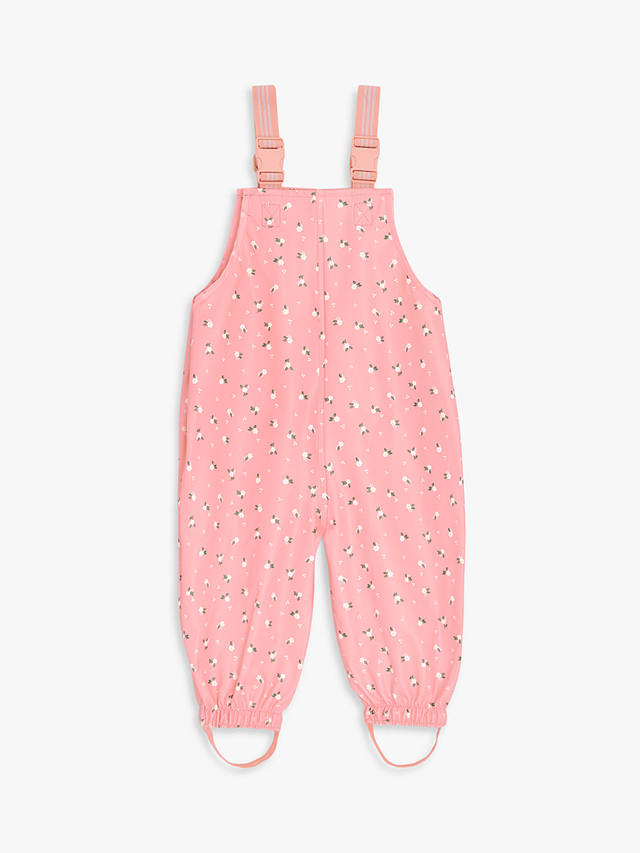 John Lewis Baby Rainwear Waterproof Trousers, Mid Pink