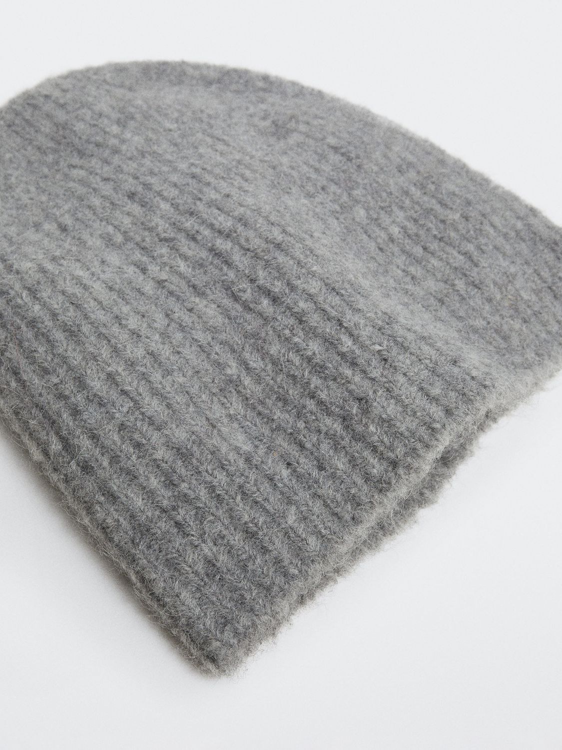 Mango Bettybo Beanie Hat, Medium Grey, One Size