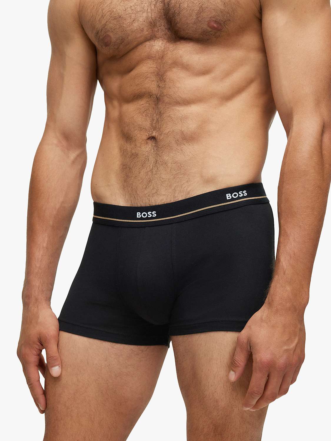 Buy BOSS Essential Cotton Logo Waistband Trunks, Pack of 5 Online at johnlewis.com