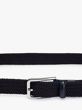 BOSS Clorio Woven Elastic Belt, Navy
