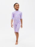 John Lewis Kids' Ice Cream Sunpro Swimsuit, Purple