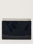 Phase Eight Patent Open Top Slim Clutch Bag, Navy