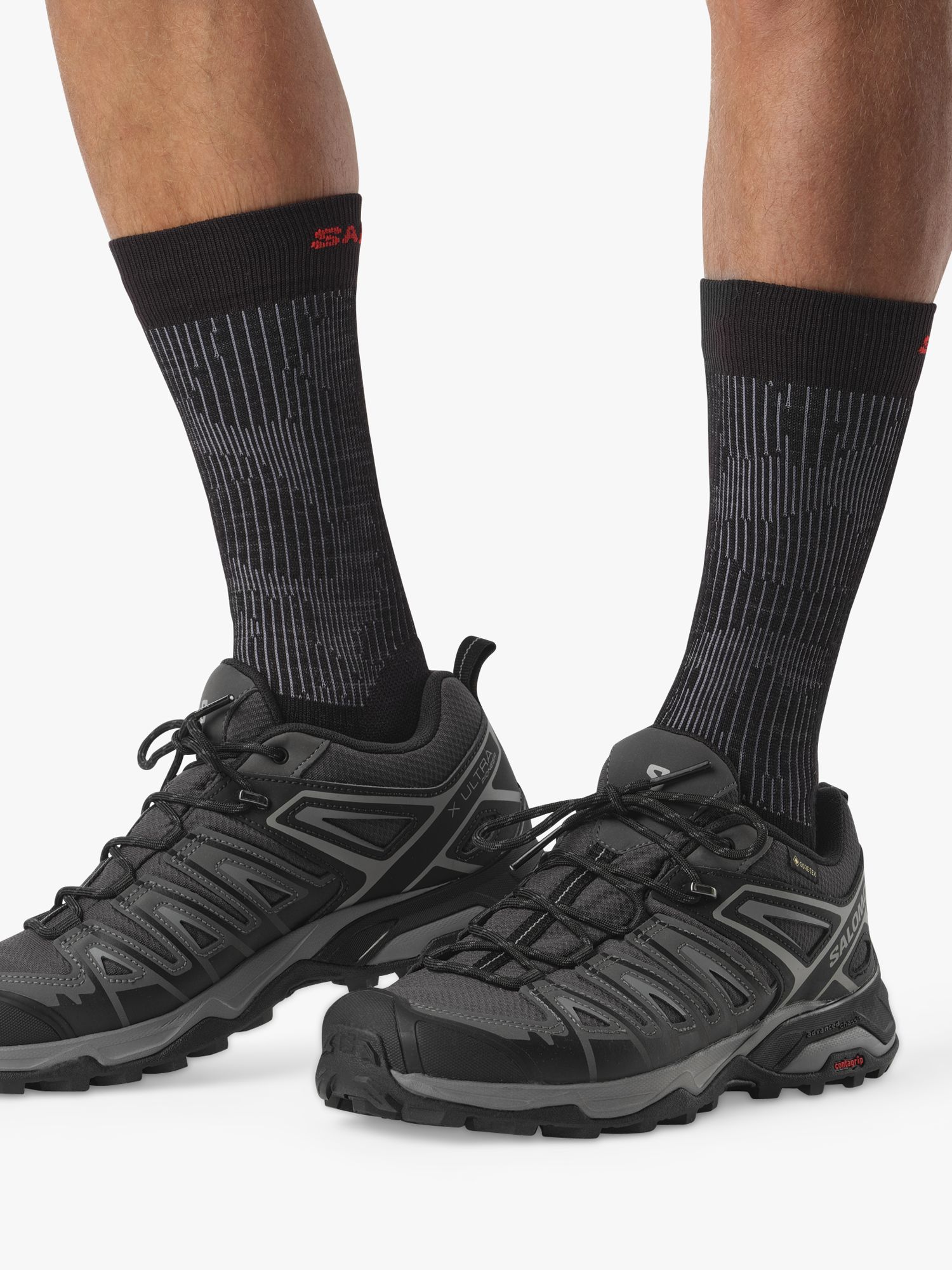 Gehoorzaam aankomst Fervent Salomon X Ultra Pioneer Men's Waterproof Gore-Tex Hiking Shoes,  Phantom/Black at John Lewis & Partners