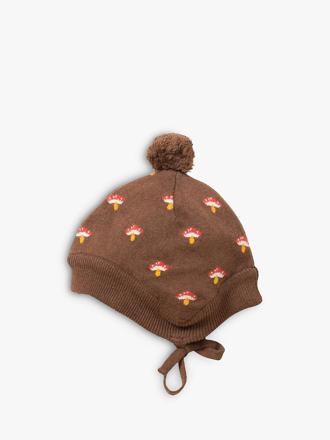 Buy Little Green Radicals Kids' Toadstool Knit Hat, Brown Online at johnlewis.com