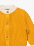 Little Green Radicals Kids' From One to Another Snuggly Knitted Cardigan, Gold