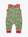 Little Green Radicals Baby Animal Dungarees, Green