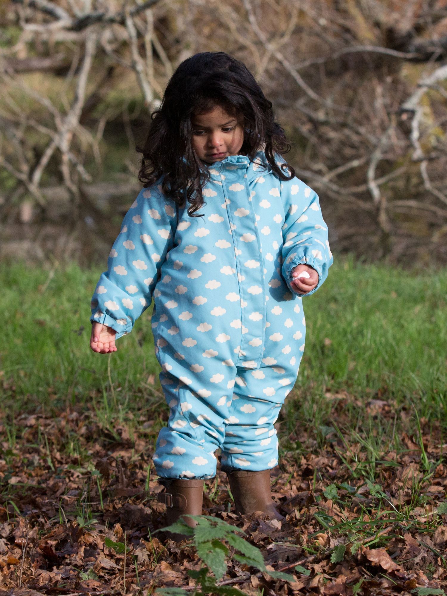 Little Green Radicals Baby Fluffy Cloud Recycled Waterproof Winter Suit,  Blue, 1-2 years
