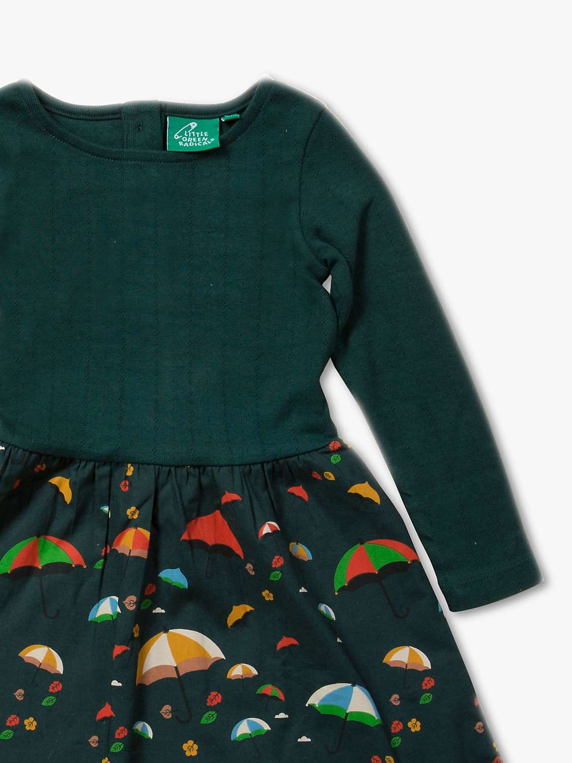 Buy Little Green Radicals Kids' Windy Day Twirler Dress, Green Online at johnlewis.com