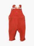 Little Green Radicals Baby Apple Classic Corduroy Dungarees, Red