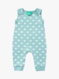 Little Green Radicals Baby Fluffy Cloud Everyday Dungarees, Blue