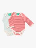 Little Green Radicals Baby Striped Bodysuit, Set of 2, Multi