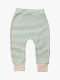 Little Green Radicals Baby Organic Striped Wriggle Bottom Trousers, Pack of 2